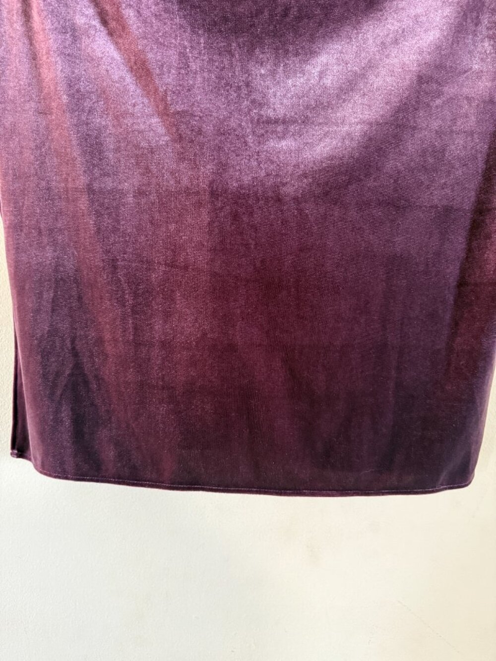NWT Women's Taylor Dress Cowlneck Velvet Midi Wine Dress Size 14 2991M - Picture 10 of 16
